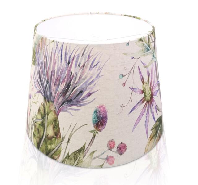 Voyage Maison Varys Violet Empire Lampshade Ceiling Light /Table Lamp/Pendant, Colourful Home Decor, Made in UK, Floral Watercolour, UK - image 1