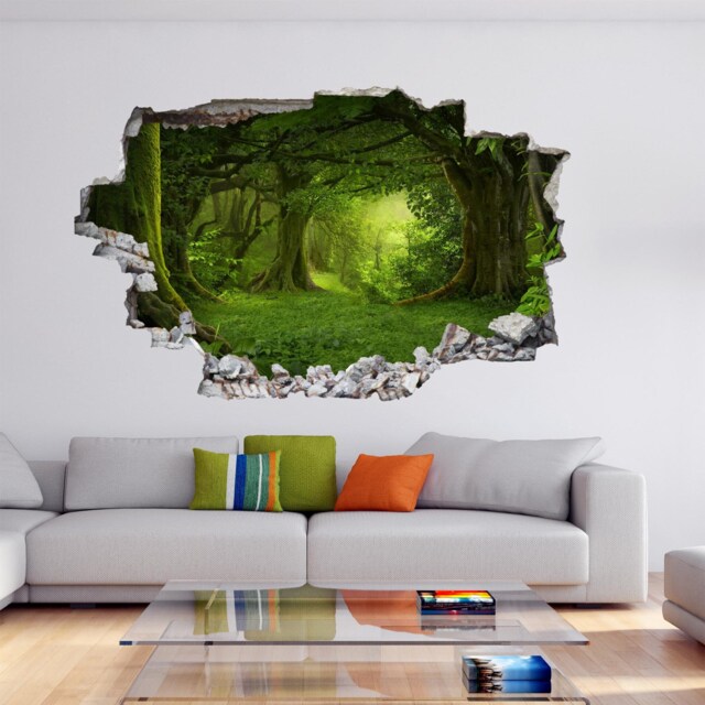 Tropical Forest Trees Wall Decal Sticker Mural Poster Print Art Home Decor Db18