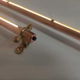Mains Custom Length Copper Light 12-80cm/4-32In Continuous Beam Led. Touch Control Or Push Switch. Shelf, Cupboard, Kitchen Fixture - thumbnail 3