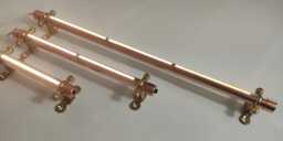 Mains Custom Length Copper Light 12-80cm/4-32In Continuous Beam Led. Touch Control Or Push Switch. Shelf, Cupboard, Kitchen Fixture - thumbnail 1