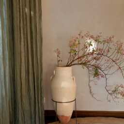 Light Blue Sheer Linen Curtains, Azure Delicate & Light Curtain Panel, Linen Muslin Drapes in Baby More - thumbnail 4