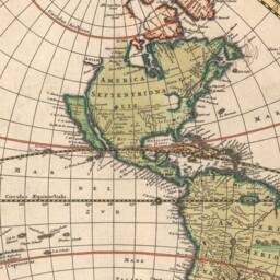 Reproduction Of A Beautiful Map The Ancient World With Its Illustrations Zodiac Seventeenth Century - thumbnail 3
