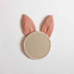 Rattan Rabbit Mirror Wall Decoration For Baby & Child's Room - thumbnail 3