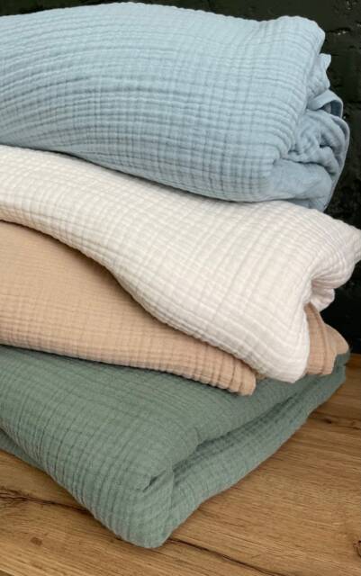 Muslin Gauze Fitted Sheet King Queen Twin Muslin Bedding Set Gauze Pillow Cover Case