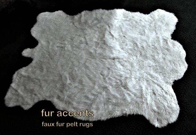 Faux Fur Buffalo Pelt Rug - Plains Hide, Sheepskin Style - image 1