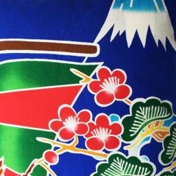 Mount Fuji Pillow Case, Boys Bedding Throw, Japanese Fabric Cover, Sakura Cotton Gift For Her - thumbnail 3