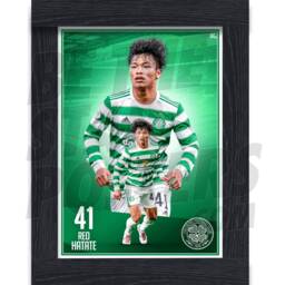 Celtic Fc Hatate 21/22 Action Poster - Officially Licensed Product A4/A3 Sizes Plus Framed Option - thumbnail 2