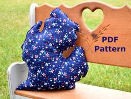 PDF Sewing Pattern Michigan Pillow Template Tutorial Gift Outline - thumbnail 1