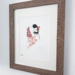 Klimt The Kiss Love Poster - Affiche D'mour Le Baiser Hobeika Art - thumbnail 2