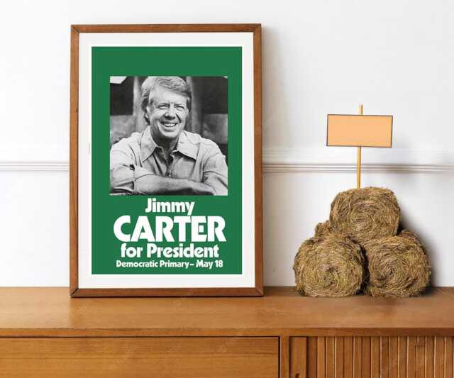 Reprint Of A 1979 Jimmy Carter For President Poster - image 1