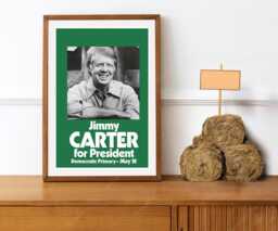 Reprint Of A 1979 Jimmy Carter For President Poster - thumbnail 1