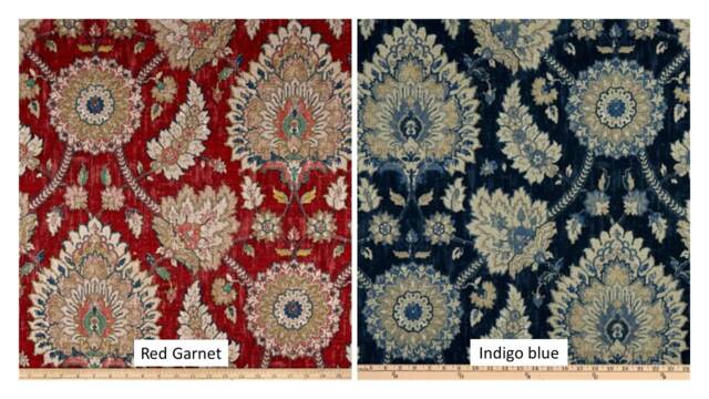 Waverly Castleford Red Or Blue Decorative Throw Pillow Covers Case Lumbar 14x14 16x16 18x18 20x20 22x22 24x24 - image 1