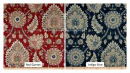 Waverly Castleford Red Or Blue Decorative Throw Pillow Covers Case Lumbar 14x14 16x16 18x18 20x20 22x22 24x24 - thumbnail 1