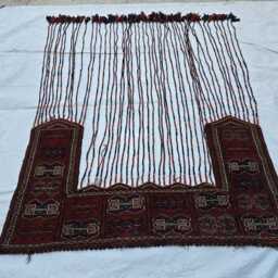Wall Decor 4x7 Handwoven Afghan Tapestry Wool Turkmen Traditional Jalar, Tribal Bohemian Hanging - thumbnail 3
