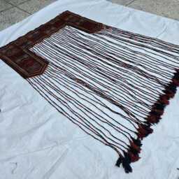 Wall Decor 4x7 Handwoven Afghan Tapestry Wool Turkmen Traditional Jalar, Tribal Bohemian Hanging - thumbnail 4