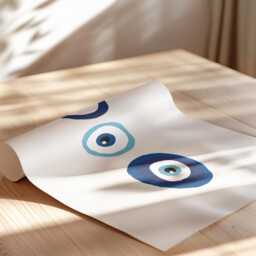 Evil Eye Print Nazar Wall Art Poster, Abstract A1 A2 A3 A4 A5 - thumbnail 3