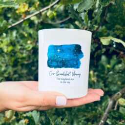 Personalised Memorial Candle Sympathy Gift - The Brightest Star - thumbnail 1