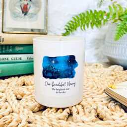 Personalised Memorial Candle Sympathy Gift - The Brightest Star - thumbnail 2