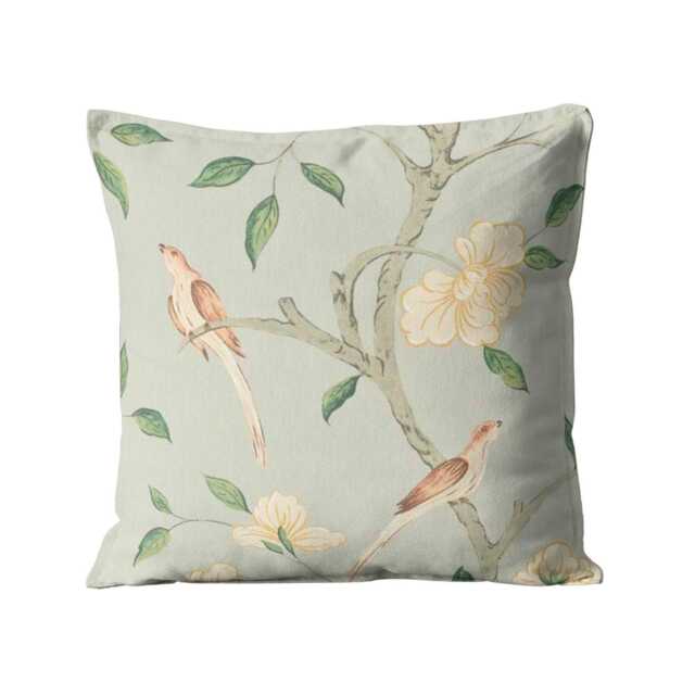 Cushion Cover, Zoffany Elenora, Stockholm Blue, Linen Union Throw Pillow Home Decor - image 1