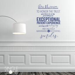 Custom Business Mission Or Vision Statement Vinyl Decal - Create Your Own Wall Words - thumbnail 2