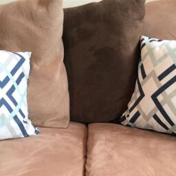 Blue & White Pillow Cover, Blue Throw Decorative Pillow Cover, 16x16 Cover , Accent Pillow, Home Decor - thumbnail 3