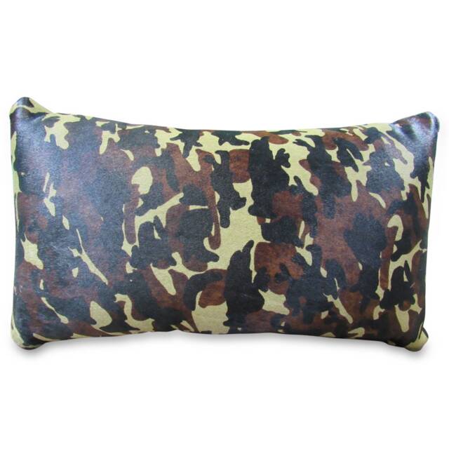 Camo Pillow, Cowhide Camouflage Pattern Throw Cushion - Size 12x20 Inches #213 - image 1