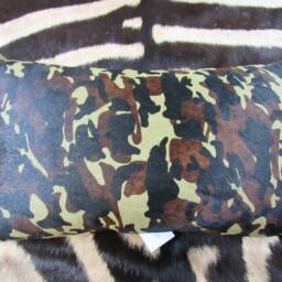 Camo Pillow, Cowhide Camouflage Pattern Throw Cushion - Size 12x20 Inches #213 - thumbnail 4