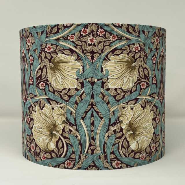 William Morris Pimpernel Teal & Plum Lampshade - image 1