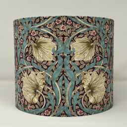 William Morris Pimpernel Teal & Plum Lampshade - thumbnail 1