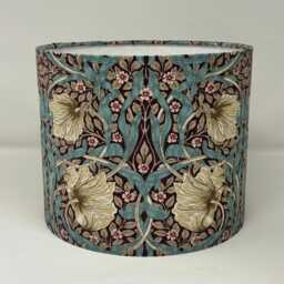 William Morris Pimpernel Teal & Plum Lampshade - thumbnail 2