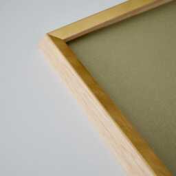 8x10 Photobooth Strip Picture Frame, Oak & Gold Fillet Mid Century Modern - thumbnail 3