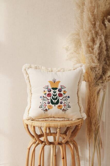 "Pillow With Embroidery ""Folk" - image 1