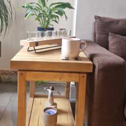 Side Table - Chunky End - Handmade Reclaimed Wood - thumbnail 2