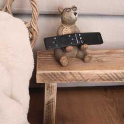 Reclaimed Wood Milking Stool - Rustic Wooden Footstool & Plant Stand - Rona - thumbnail 2