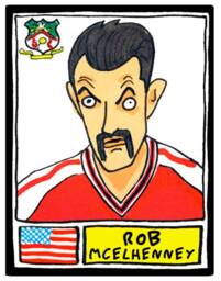 Wrexham - No Score Draws Racecourse Ground Edition A3 Print Of 36 Hand-Drawn Wonky Panini-sticker-style Icons Football Art - thumbnail 3