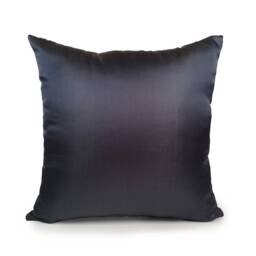 Solid Metallic Navy Blue Pillow, Throw Pillow Cover, Decorative Cushion Satin Blend Pillow. Toss Accent - thumbnail 1
