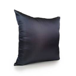 Solid Metallic Navy Blue Pillow, Throw Pillow Cover, Decorative Cushion Satin Blend Pillow. Toss Accent - thumbnail 2