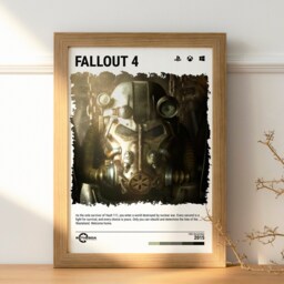 Fallout 4 - 2015 Video Game Print - Wall Art Poster Gaming Gift A5-A4-A3-A2-A1 Unframed Canvas For Frame Or Hanger - thumbnail 2