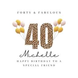 Friend 40Th Birthday Candle Sticker Stickers Label Labels Friends - thumbnail 4