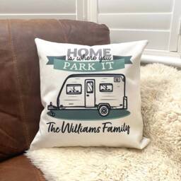 Caravan Gift - Personalised Cushion Van Life Accessories Custom Camper Sign - thumbnail 3