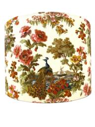 Vintage Style Lamp Shade, Peacock Sailing River Beige For Standard Lamps Or Ceiling Lights - thumbnail 1