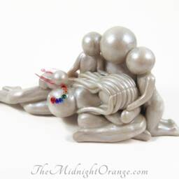 Sending A Rainbow Baby Sculpture - Pregnancy After Loss Made To Order Family Of 5 - thumbnail 3