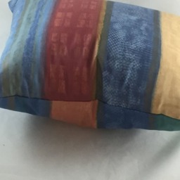 striped Cotton Sateen Cushion Cover, Sunroom Decor - 22x20 Inches - thumbnail 3