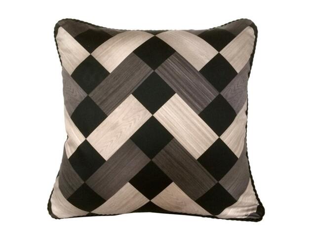Palazzo Pillow - Taupe/Black - image 1