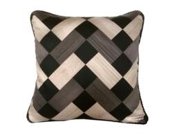 Palazzo Pillow - Taupe/Black - thumbnail 1