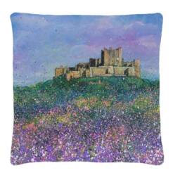 Bamburgh-Castle-Flowers-Cushion-40cmx40cm-Bright-Cushion-Cover-Pillow-Colourful Cushion-Birthday Gift-Interior Cushion-Original-Cushion - thumbnail 1