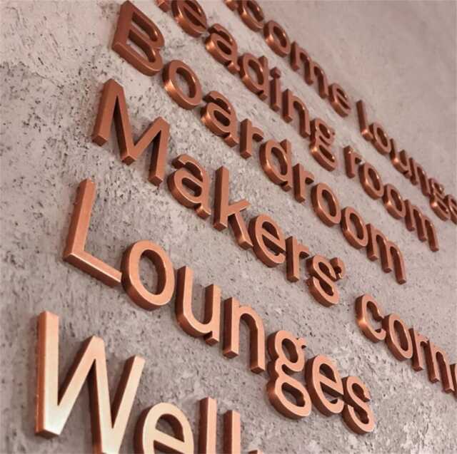 Custom 3D Metal Letter Sign - Personalized Wall Decor, Business Logo, Office Signage - image 1