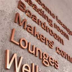 Custom 3D Metal Letter Sign - Personalized Wall Decor, Business Logo, Office Signage