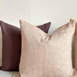 Linen Combo Pillow Set Of 4 Beige Pillow Cover - thumbnail 2