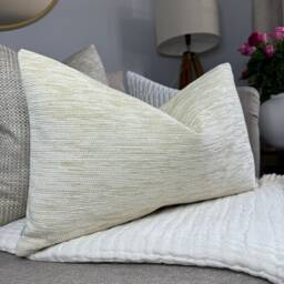 Textured Cream Pillow Cover, Neutral Euro Sham, Sofa Furnishing Cushion Boho Home, Lumbar Cover Zambia - thumbnail 4